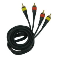 PV 3M Dual Cable;  RCA Male to RCA Male