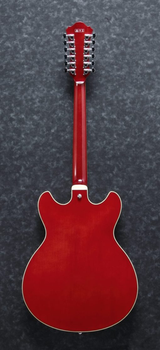 Ibanez AS Artcore 12str Electric Guitar - Transparent Cherry Red - Image 3