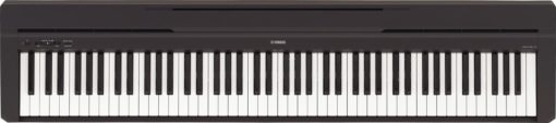 Entry level, 88-key black digital piano.