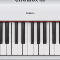 76-key mid-level Piaggero ultra-portable digital piano. White