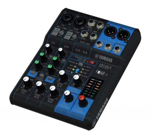 6-INPUT STEREO MIXER WITH EFFECTS