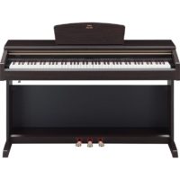 Dark rosewood Arius traditional console digital piano with bench