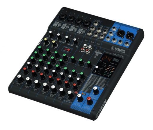 10-INPUT STEREO MIXER WITH EFFECTS AND USB