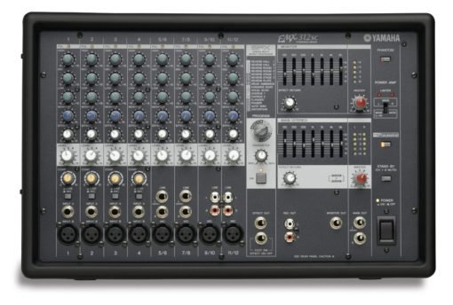 12 INPUT POWERED MIXER W/ DUAL 300 WATT AMP