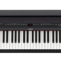 88-key black digital piano w/ polished ebony accents,