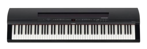 88-key black digital piano w/ polished ebony accents,