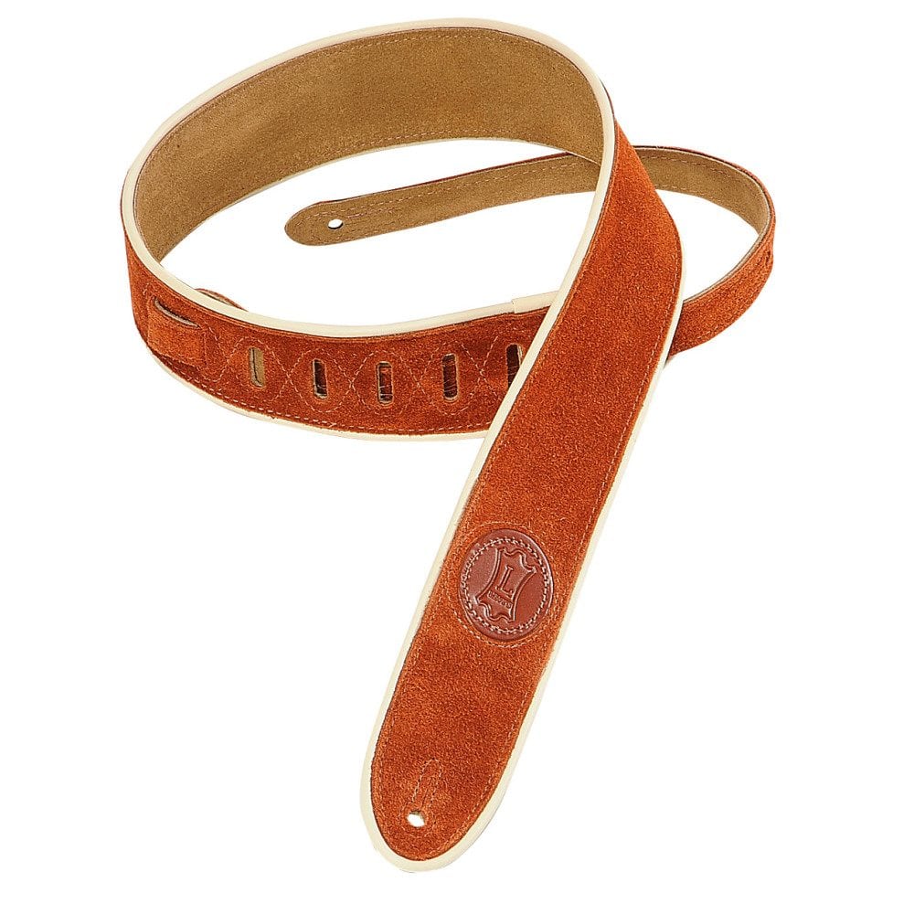 Levy’s 2″ wide copper suede guitar strap Mega Music Store