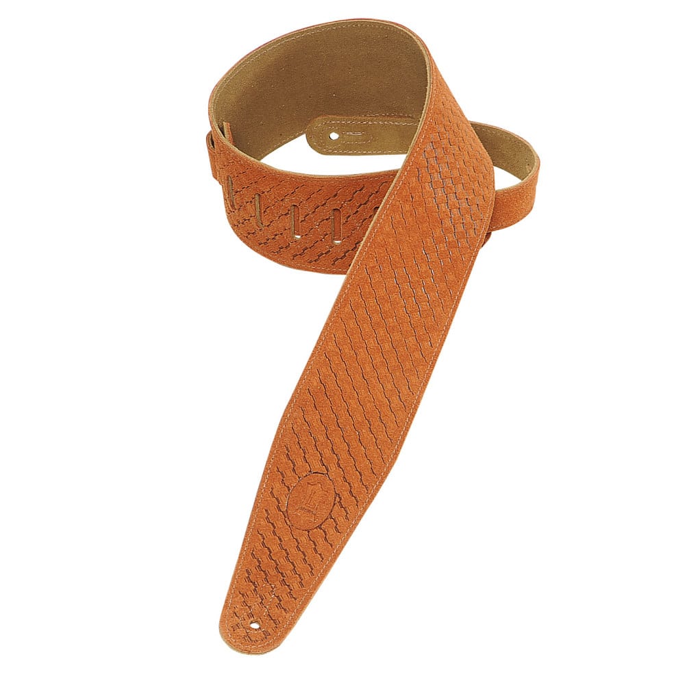 Levy’s 3″ wide copper suede guitar strap Mega Music Store