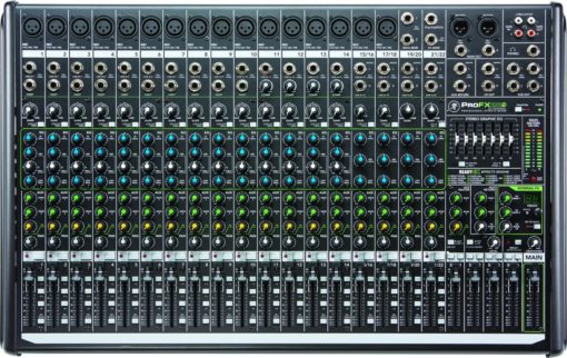 22-ch 4-Bus FX Mixer USB