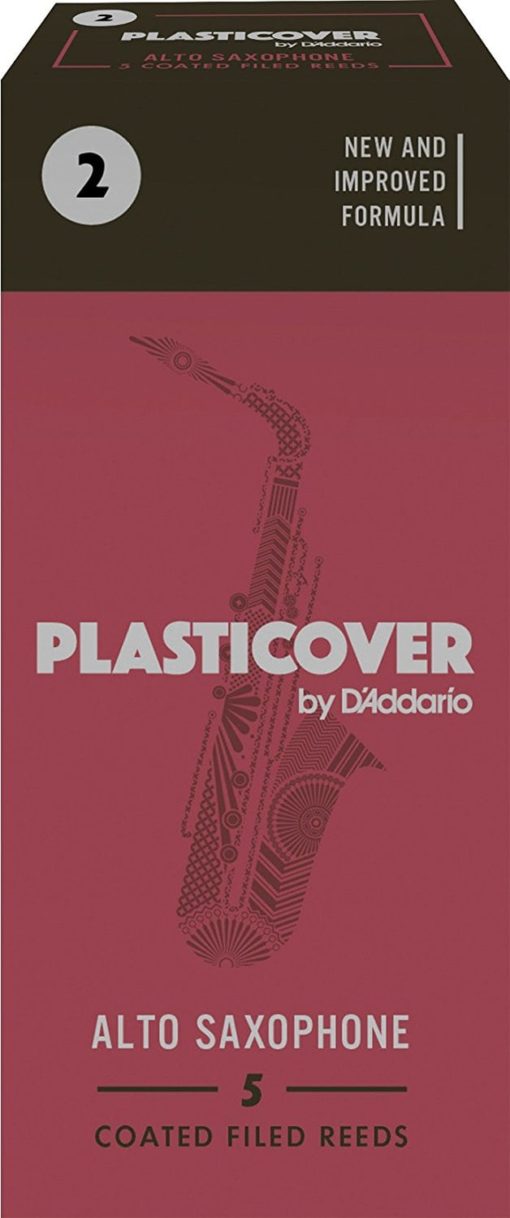 Rico Plasticover Alto Sax Reeds, Strength 2.0, 5-pack