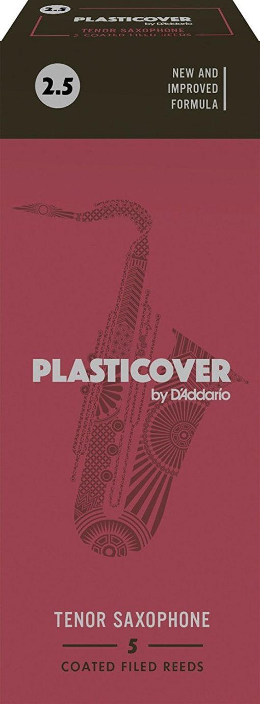 Rico Plasticover Tenor Sax Reeds, Strength 2.5, 5-pack
