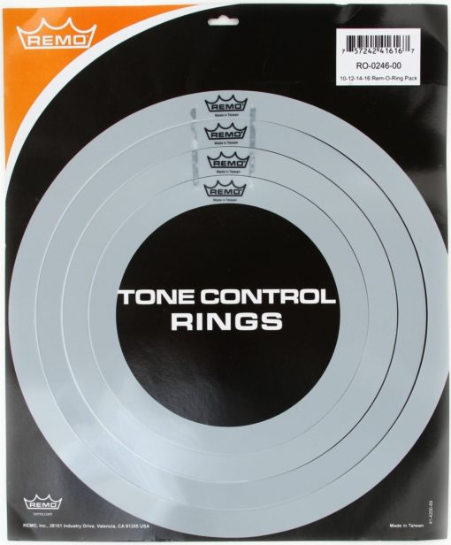 Remo RemOs Tone Control Rings Pack - 10", 12", 14", 16"