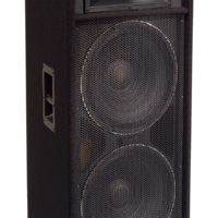 CARPETED DUAL 15" 2 WAY LOUDSPEAKER