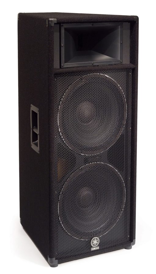 CARPETED DUAL 15" 2 WAY LOUDSPEAKER