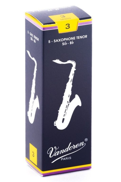 Vandoren SR223 Tenor Sax Reeds Strength 3; Box of 5