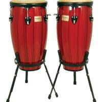 Artist Hand-Painted Series Red Conga and Tumba