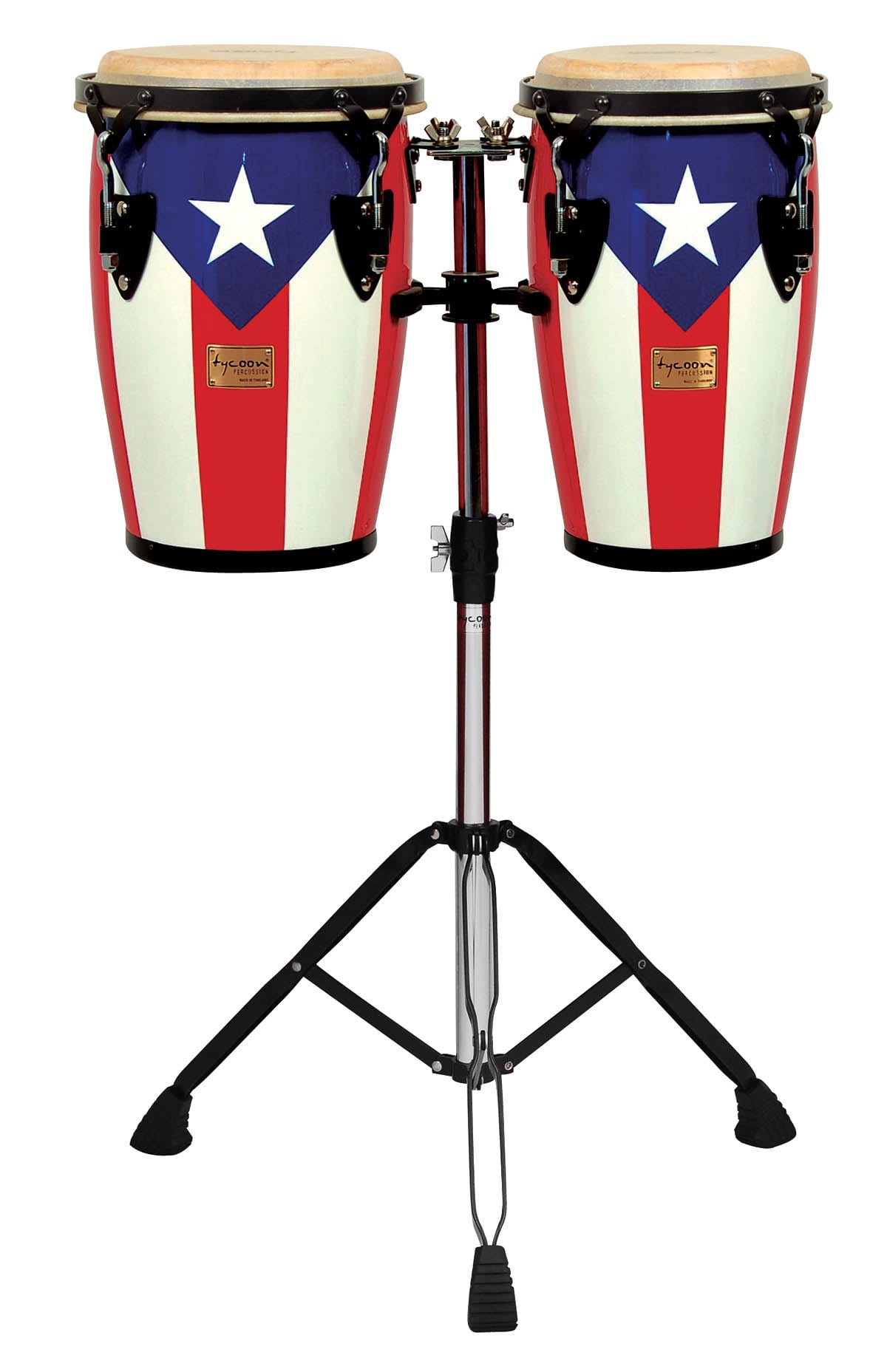 Junior Series Puerto Rican Flag Finish Congas Mega Music Store