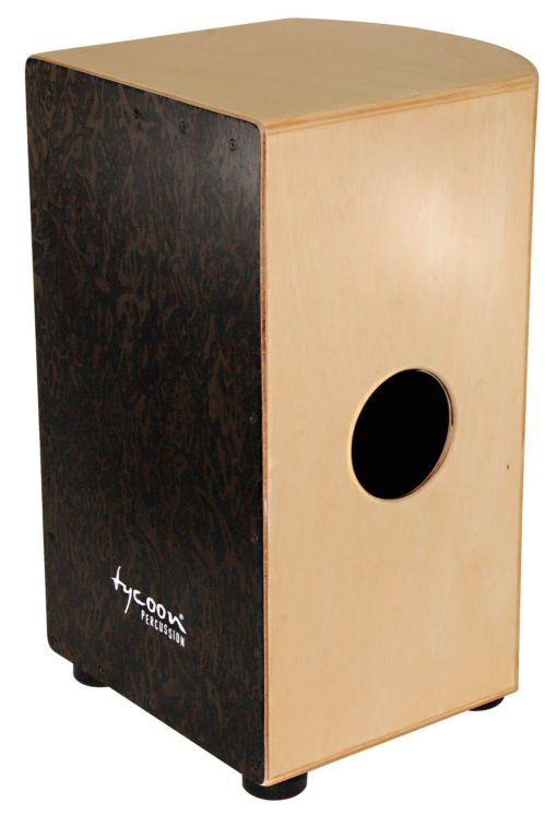 29 Roundback Series Cajon - Black Makah Burl Front Plate