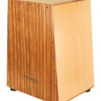 Vertex Series Cajon - American Ash Body and Zebrano Front Plate