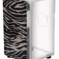 29 Series Clear Acrylic Cajon With Premium Fiberglass Front Plate - Zebra Design