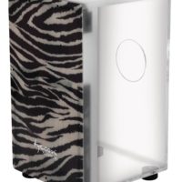 29 Series Clear Acrylic Cajon With Premium Fiberglass Front Plate - Zebra Design