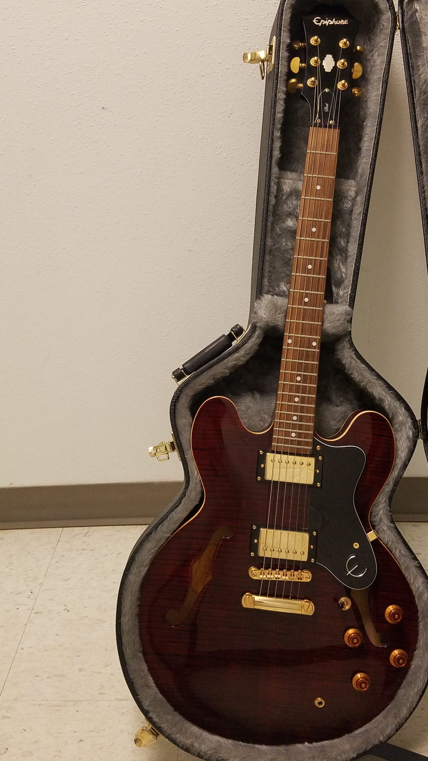 Epiphone Dot Wr Flame Top W Case Used Sold Mega Music Store Epiphone Dot Wr Flame Top W Case Used Sold Mega Music Store