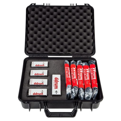 Ddrum CHROME ELITE TRIGGER PACK WITH CASE AND CABLES