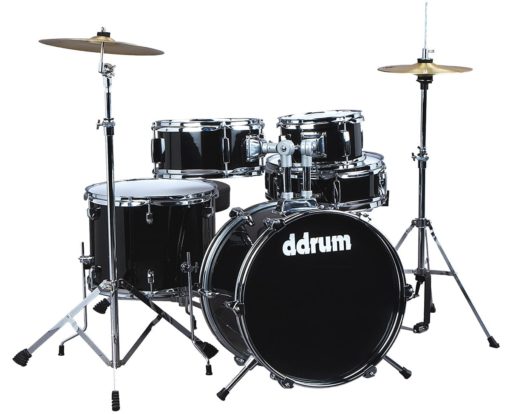 Ddrum D1 Junior Drum Kit W/Cymbals- Colors - Blue- Red- Black - Image 3