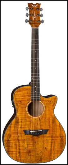 DEAN AX E Spalt Exotic Wood Cutaway A/E Guitar - Image 3