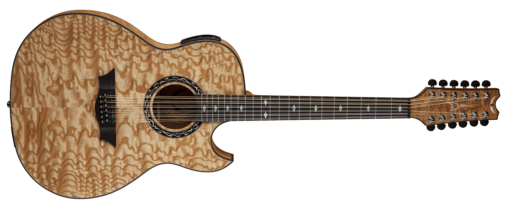 Dean EXHIBITION QUILT ASH 12 STRING - GLOSS NATURAL