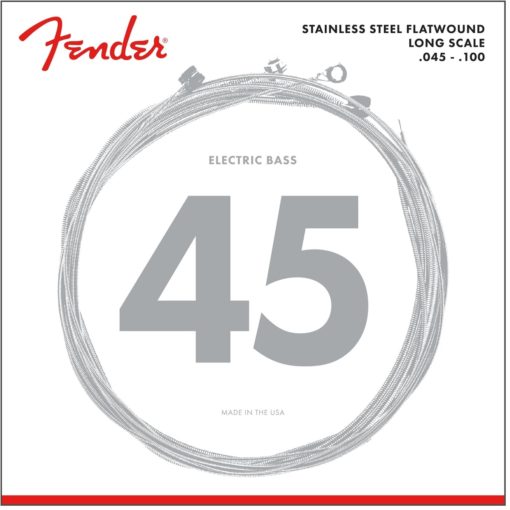 Fender 050 Stainless Flatwound Bass Guitar Strings