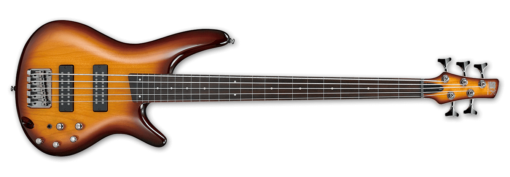 IBANEZ SR375EF - 5 String Fretless Bass - Brown Burst