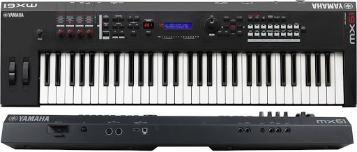 YAMAHA MX61 MUSIC SYNTHESIZER -Colors- BLUE-BLACK | Mega Music Store