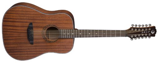 LUNA GYPSY DREADNOUGHT 12 STRING MAHOGANY - SATIN NATURAL