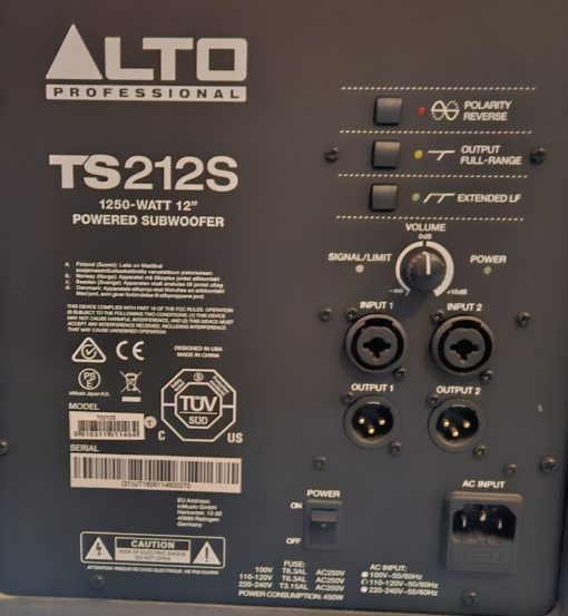 PAIR Alto Professional Powered TS312 & TS212S W/ Speaker Poles - USED - Image 2