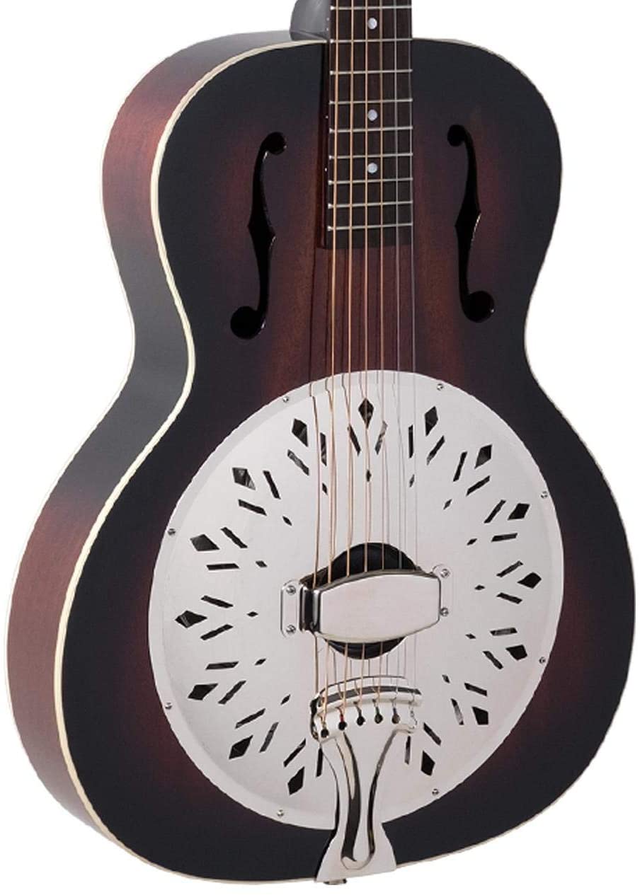 Recording King Rattlesnake Wood Body Resonator Guitar Mega