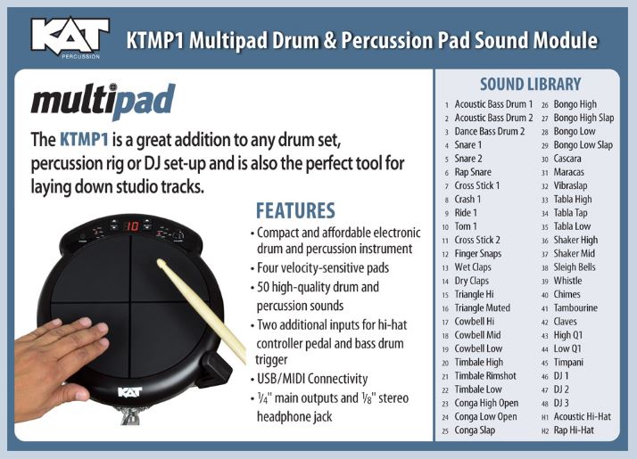 Ktmp1 electronic percussion pad cheap