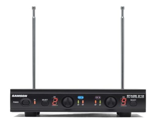 Samson Stage 212 - Frequency-Agile, Dual-Channel Handheld VHF Wireless System - Image 2