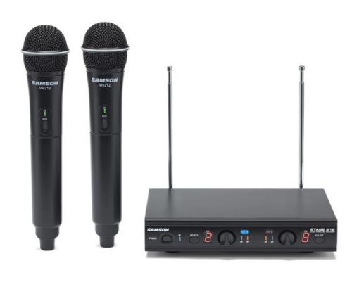 Samson Stage 212 - Frequency-Agile, Dual-Channel Handheld VHF Wireless System