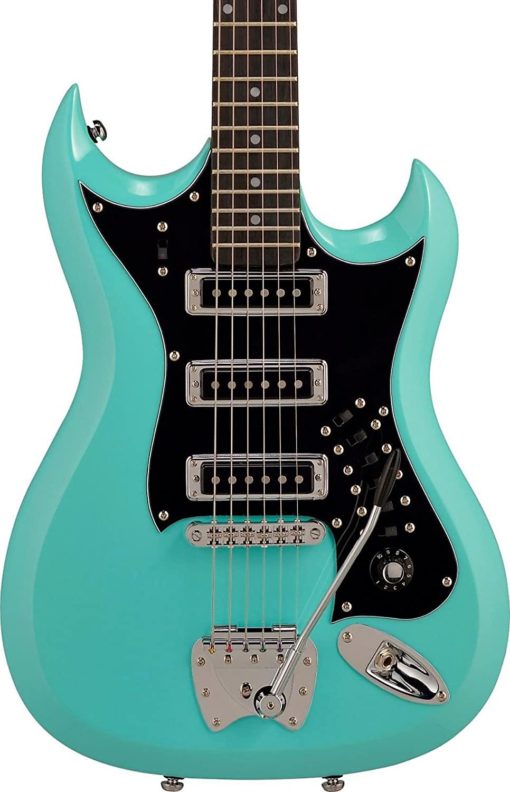 Hagstrom Retroscape Series H-III Vintage Reissue Aged Sky Blue - Image 2