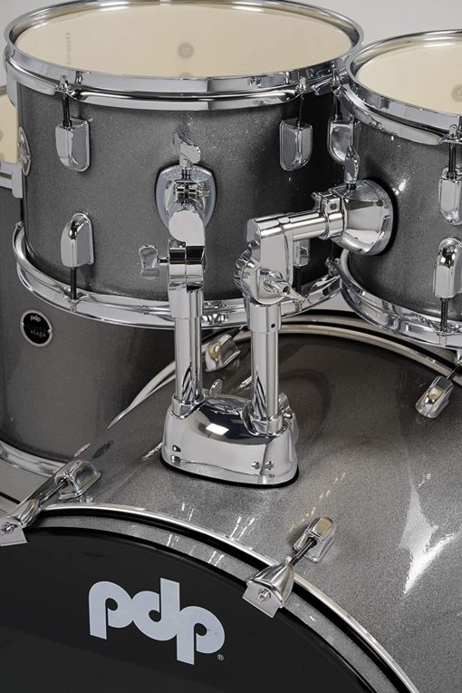 PDP Center Stage 5 Piece Drum Set - Silver Sparkle - Image 3