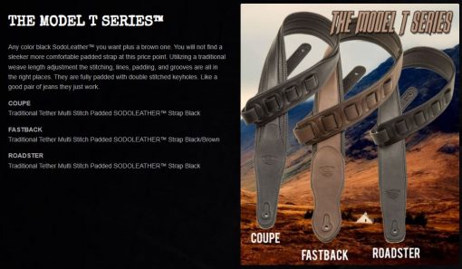 Tetherax Model T Series - "Burnout" Guitar Strap - Image 2