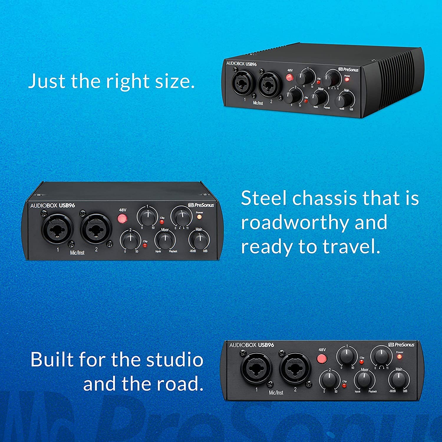 PreSonus AudioBox GO | USB-C Audio Interface for music production with  Studio One DAW Recording Software, Music Tutorials, Sound Samples and  Virtual