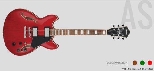 IBANEZ Artcore AS73 - Transparent Cherry Red Electric Guitar
