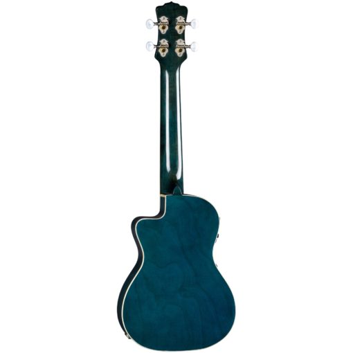 Luna Dolphin Flame Maple Concert Ukulele w/ Preamp & Gigbag - Image 2