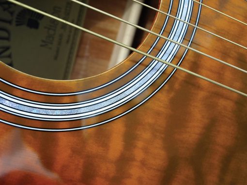 Indiana Madison Acoustic Guitar - Tiger Stripe Tobacco Burst - Image 4