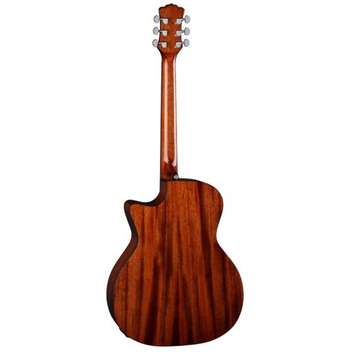 Luna Exotic Black & White Ebony A/E Guitar - Image 2