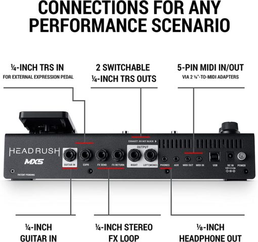 HeadRush MX5 - Guitar Amp & Multi Effect Modelling Processor - Image 10