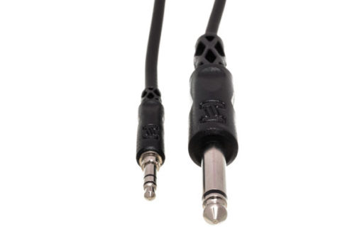 Hosa CMP-103 1/4" TS to 3.5 mm TRS Mono Interconnect Cable - Image 3