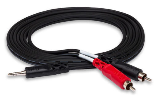 Hosa CMR-203 3.5 mm TRS to Dual RCA Stereo Breakout Cable